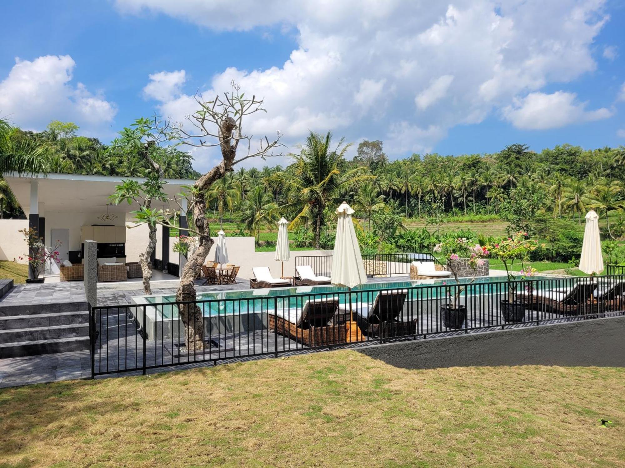 Norwegia - Pool With Panorama Rice Field View Yogyakarta